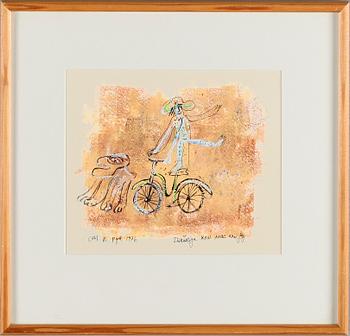 MADELEINE PYK, gouache, signerad och daterad 1976.