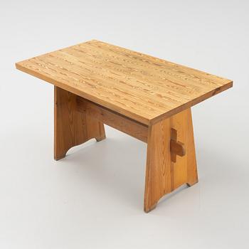 Göran Malmvall, a pinewood table and four chairs. Svensk Fur, mid 20th century.