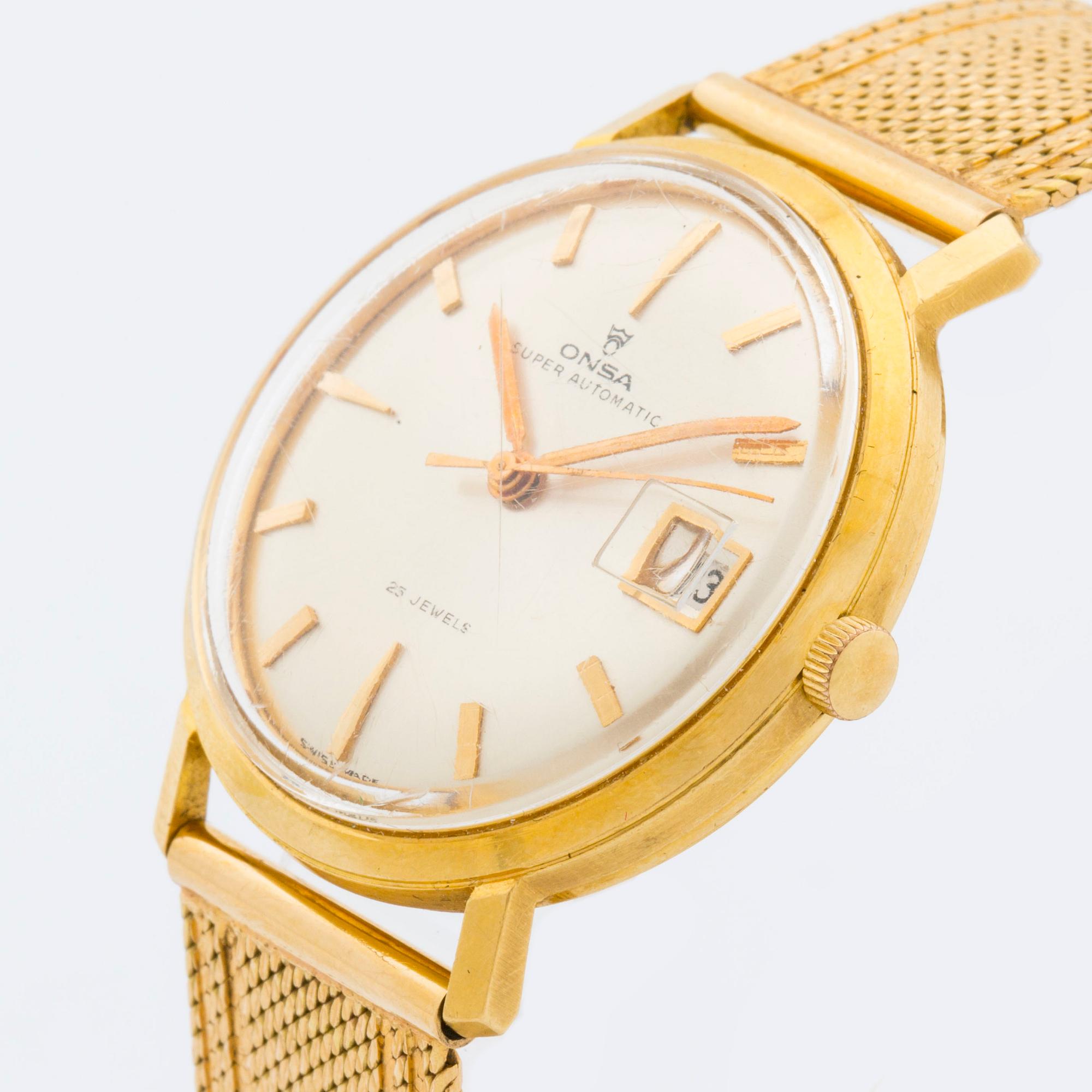 ONSA, Super Automatic, wristwatch, 34 mm,