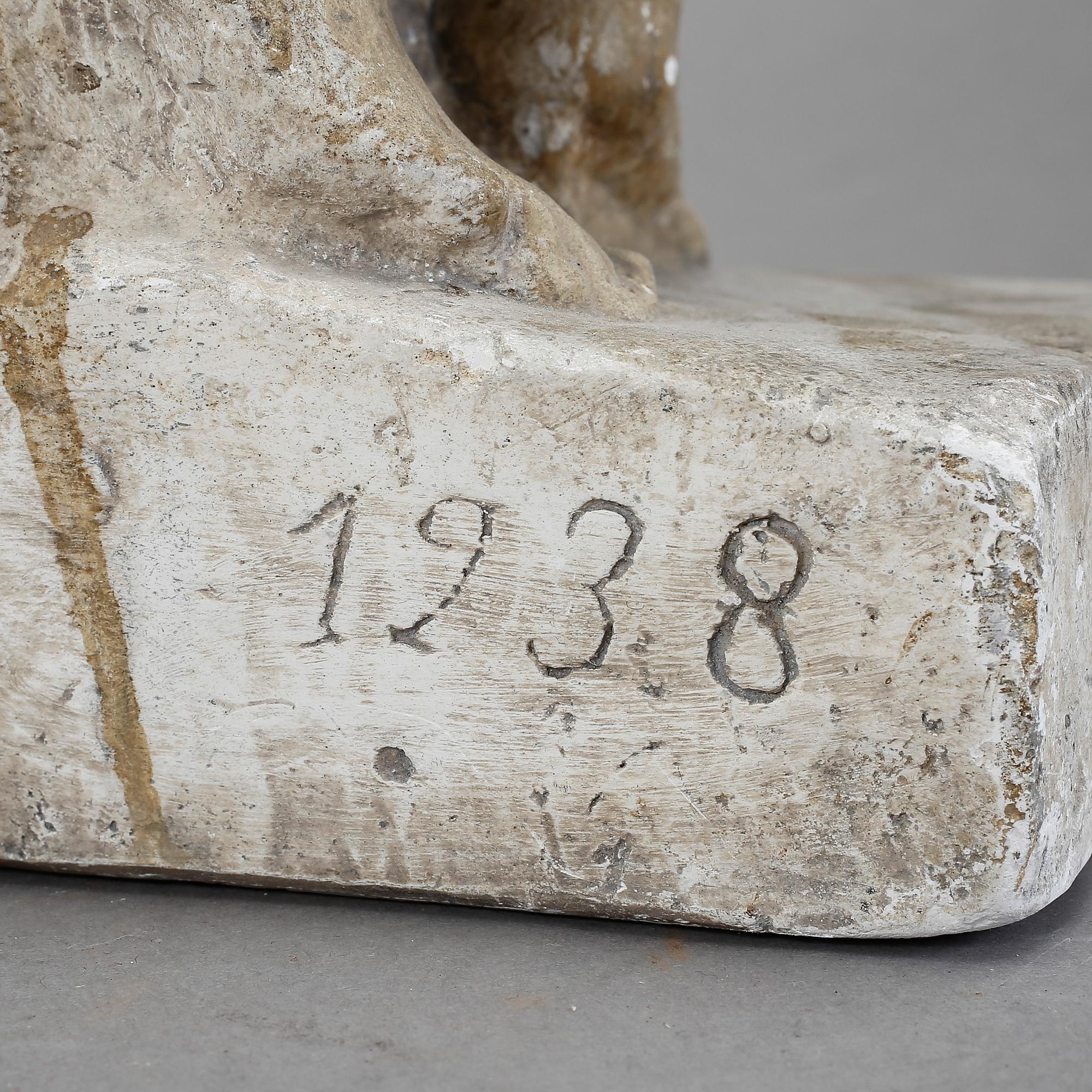 SKULPTUR, gips, 1900-tal.