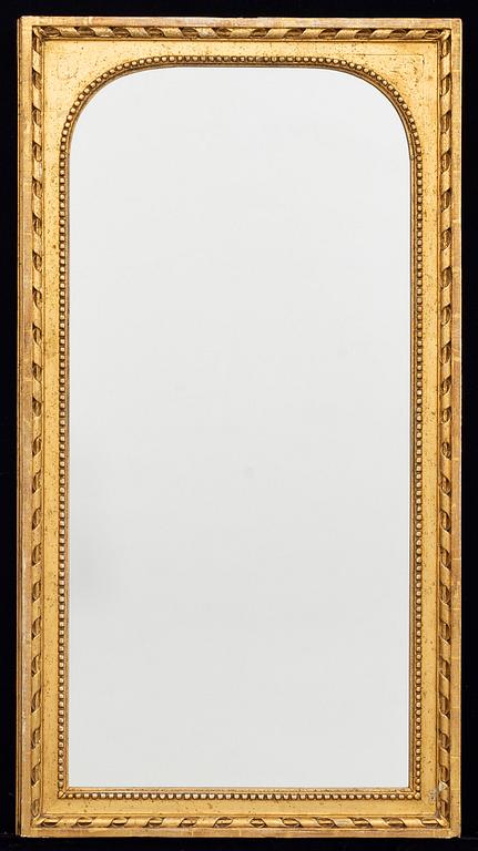 Late gustavian style mirror, around the year 1800.