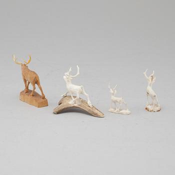 Four figuries by ERIK NORBERG and MARTIN STENSTRÖM, monogram signed and partly dated.