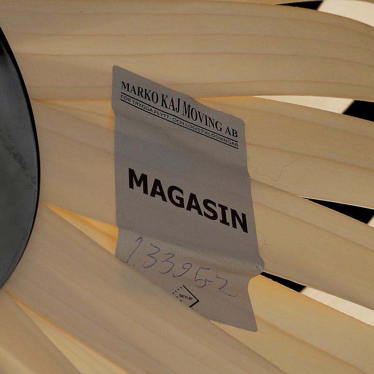 BUCKHARD DÄMMER, a 'Poppy' birch veneer ceiling light LZF, Spain.