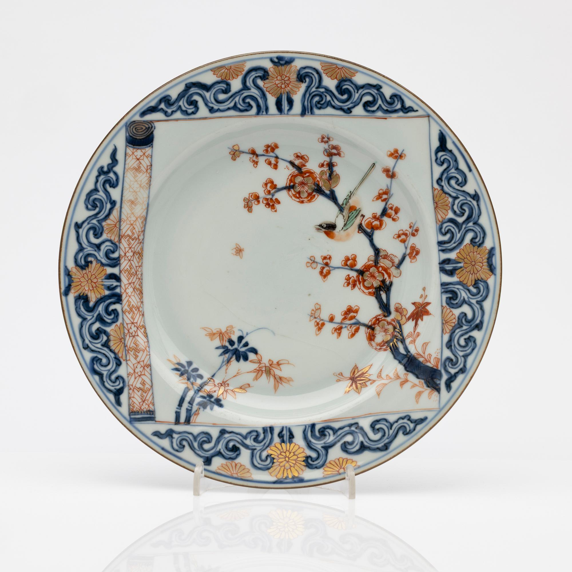 Tallrik, porslin, Kina, Kangxi (1662-1722).