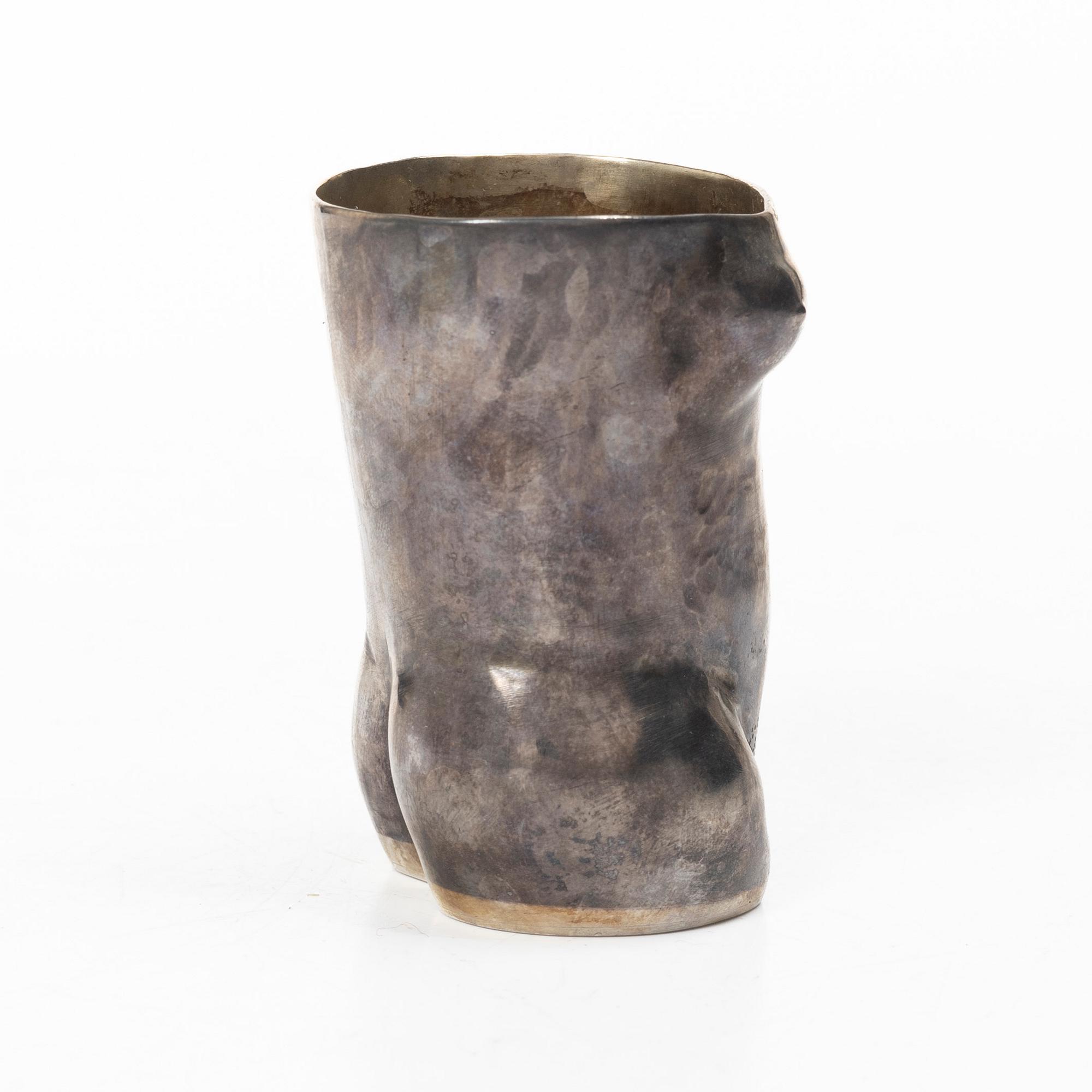 Snapsglas, sterlingsilver, G.E Florman, Stockholm, 1997.