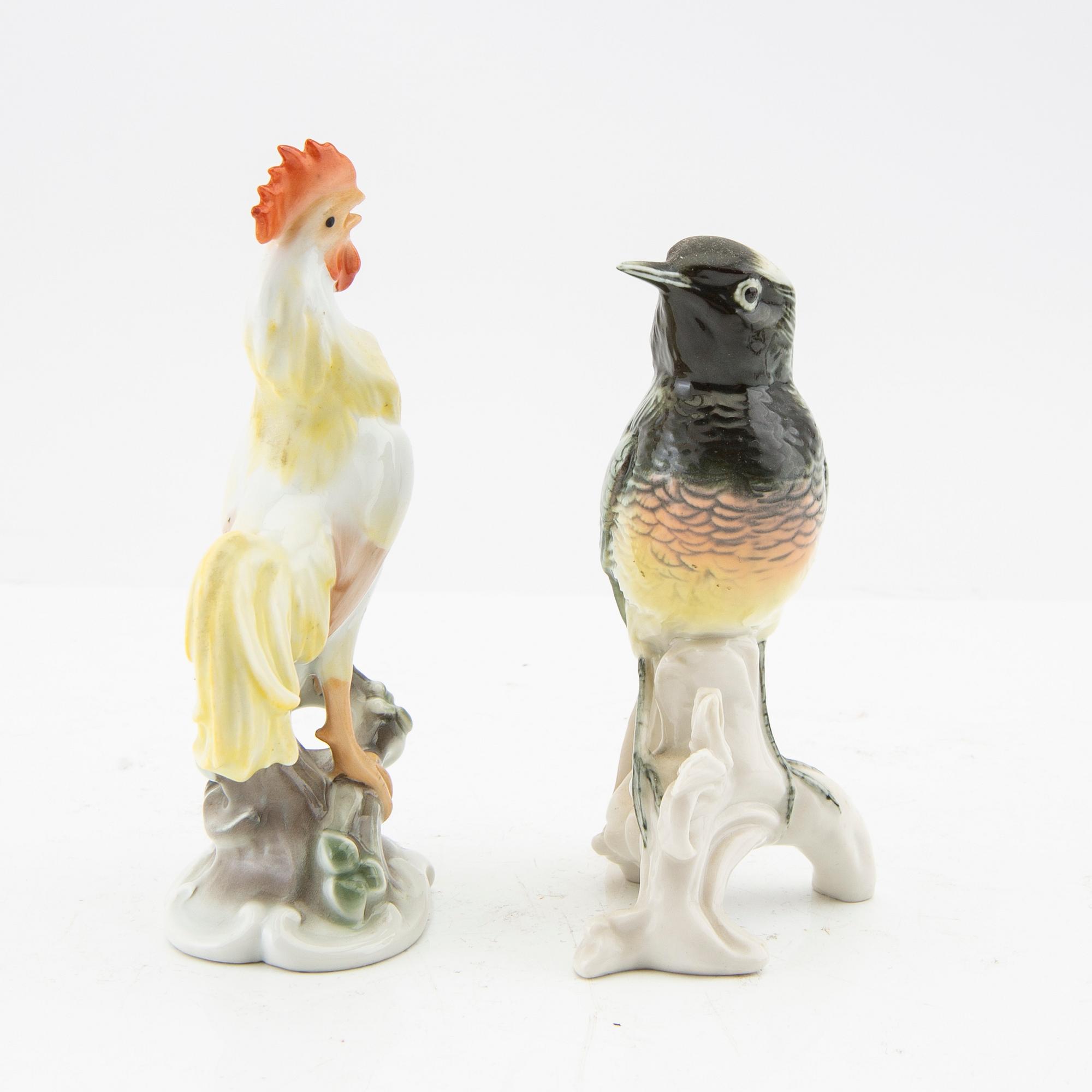 Figurines 5 pcs Rosenthal/Rudolstadt Germany mid-20th century porcelain.