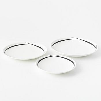 Stig Lindberg, a 30-piece 'Pencil' bone china dinner service, Gustavsberg.
