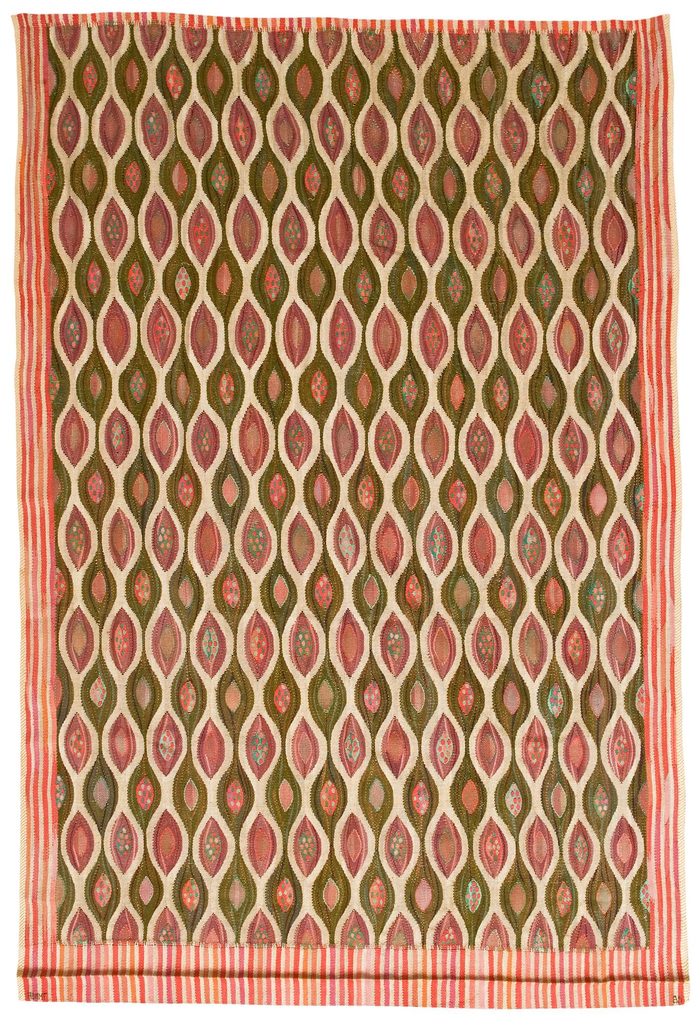 DRAPERI. "Knappatång". Gobelängvariant. 238 x 158 cm. Signerat AB MMF BN (AB Märta Måås-Fjetterström, Barbro Nilsson).