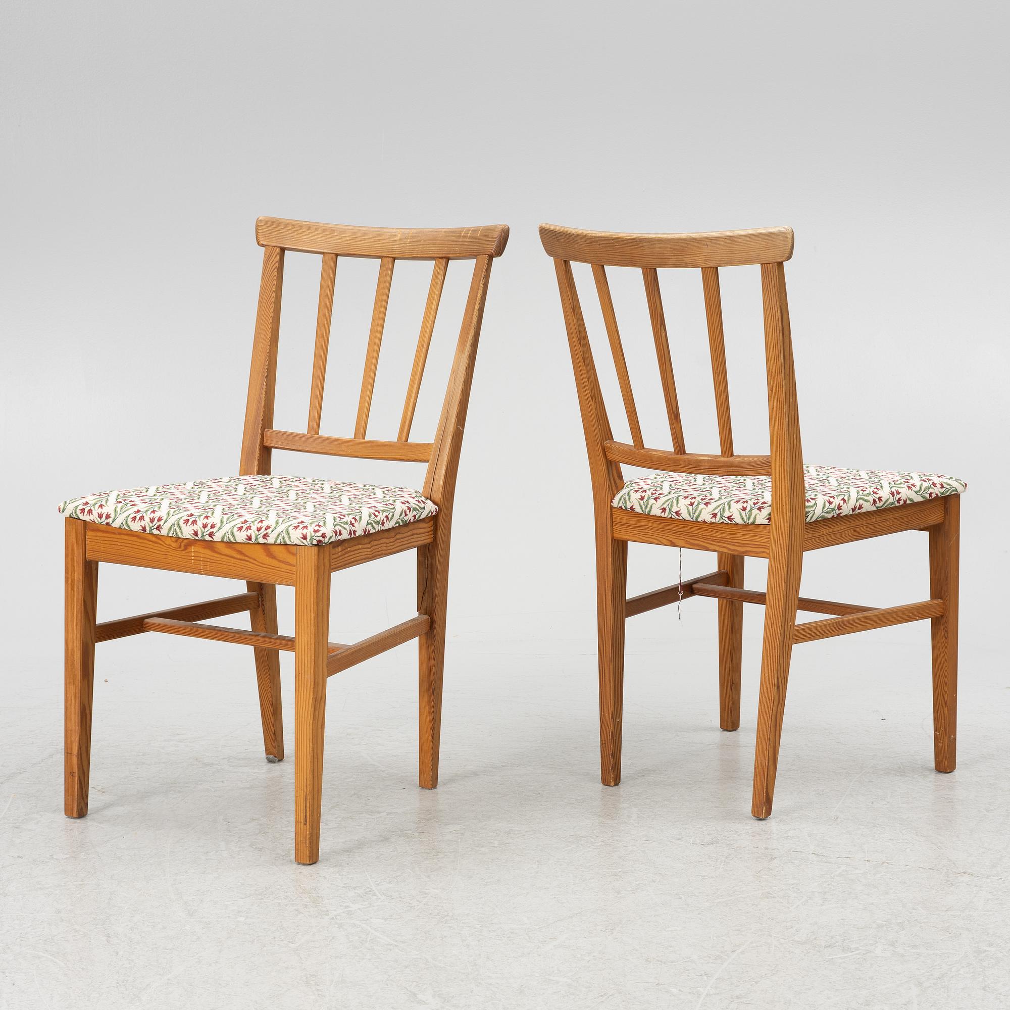 Carl Malmsten, four 'Visingsö' chairs, Karl Andersson & sons.