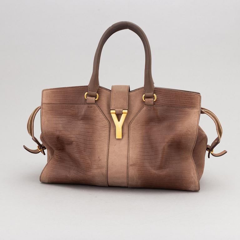 Yves Saint Laurent, an embossed leather 'Medium Cabas Chyc Bag'.