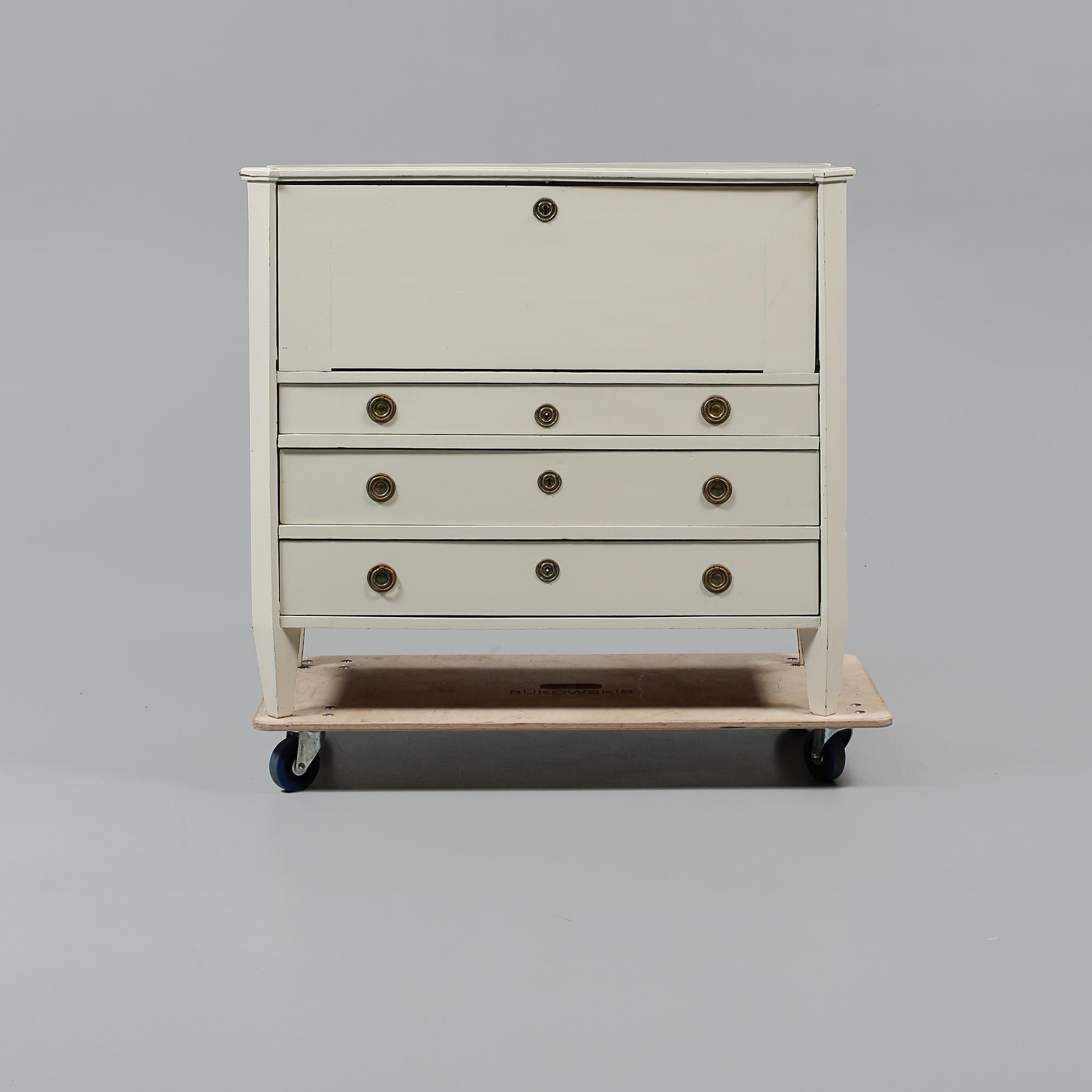 SKRIVBYRÅ, sengustaviansk, omkring år 1800.