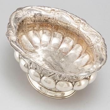 JARDINERE, 800 silver, barockstil, 1800-talets slut.