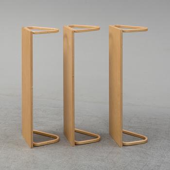 ALVAR AALTO, vägghyllor 5 st, "112B", Artek, sent 1900-tal.