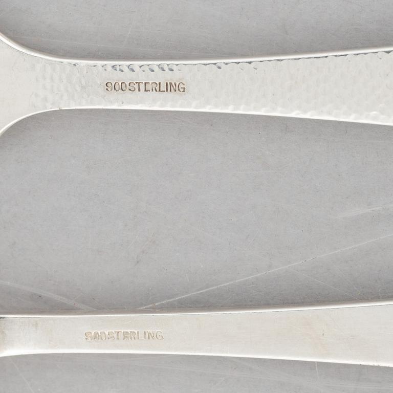 Bestick, 35 delar, sterlingsilver, 1900-tal.