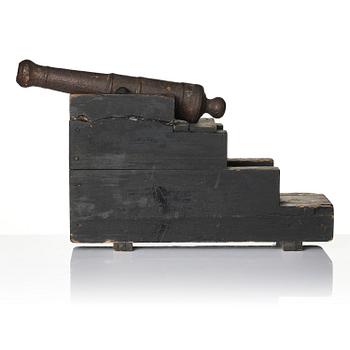 A pair of salute cannons, presumably 19th century.
