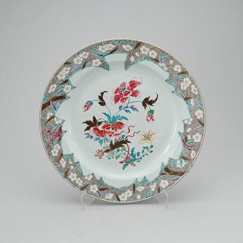 SERVISDELAR, 7 st, porslin, Qianlong, Kina 1700-tal.