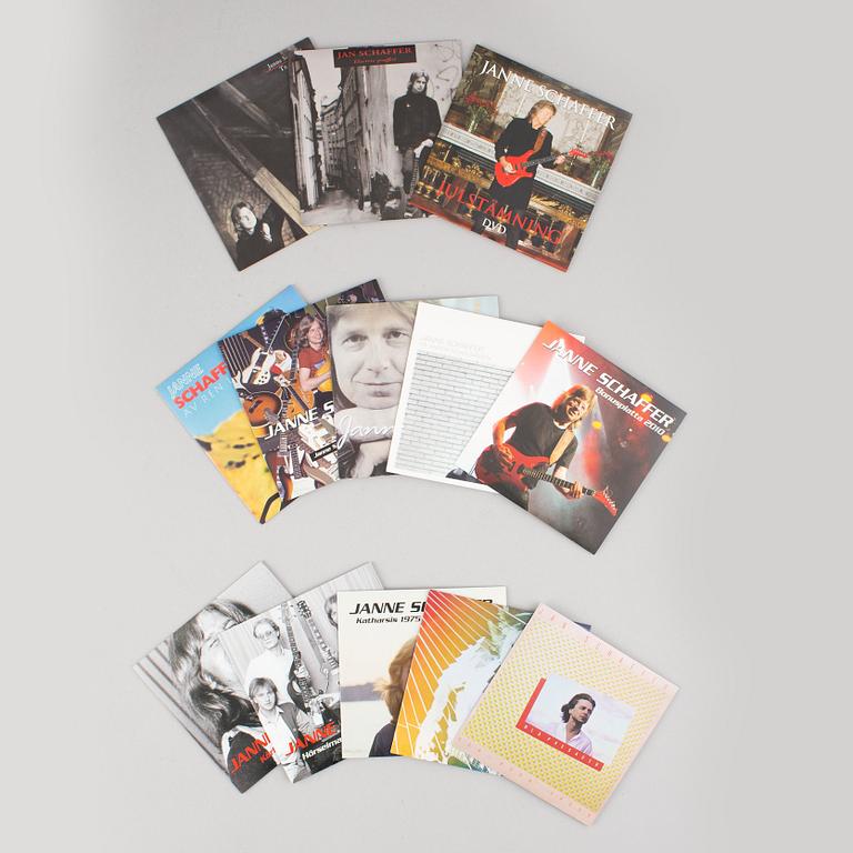 Janne Schaffer, "Music Story", box med 10 CD och 3 DVD, signerad.