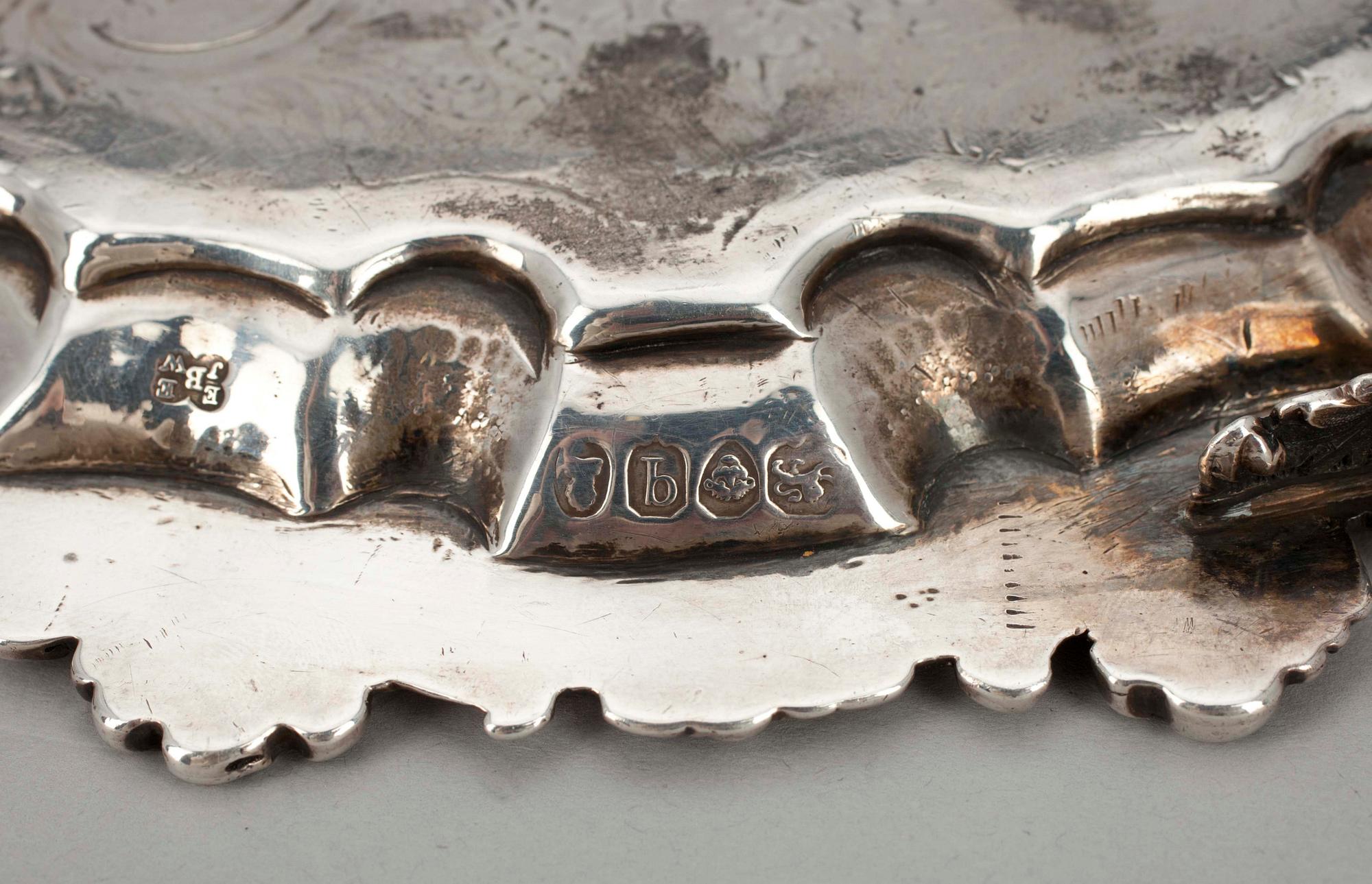 FAT, silver, London 1831, England. Tot. ca 600 gram.