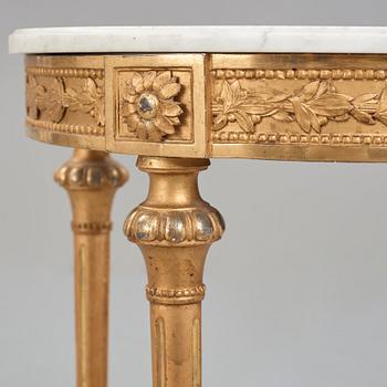 A Gustavian late 18th century console table.