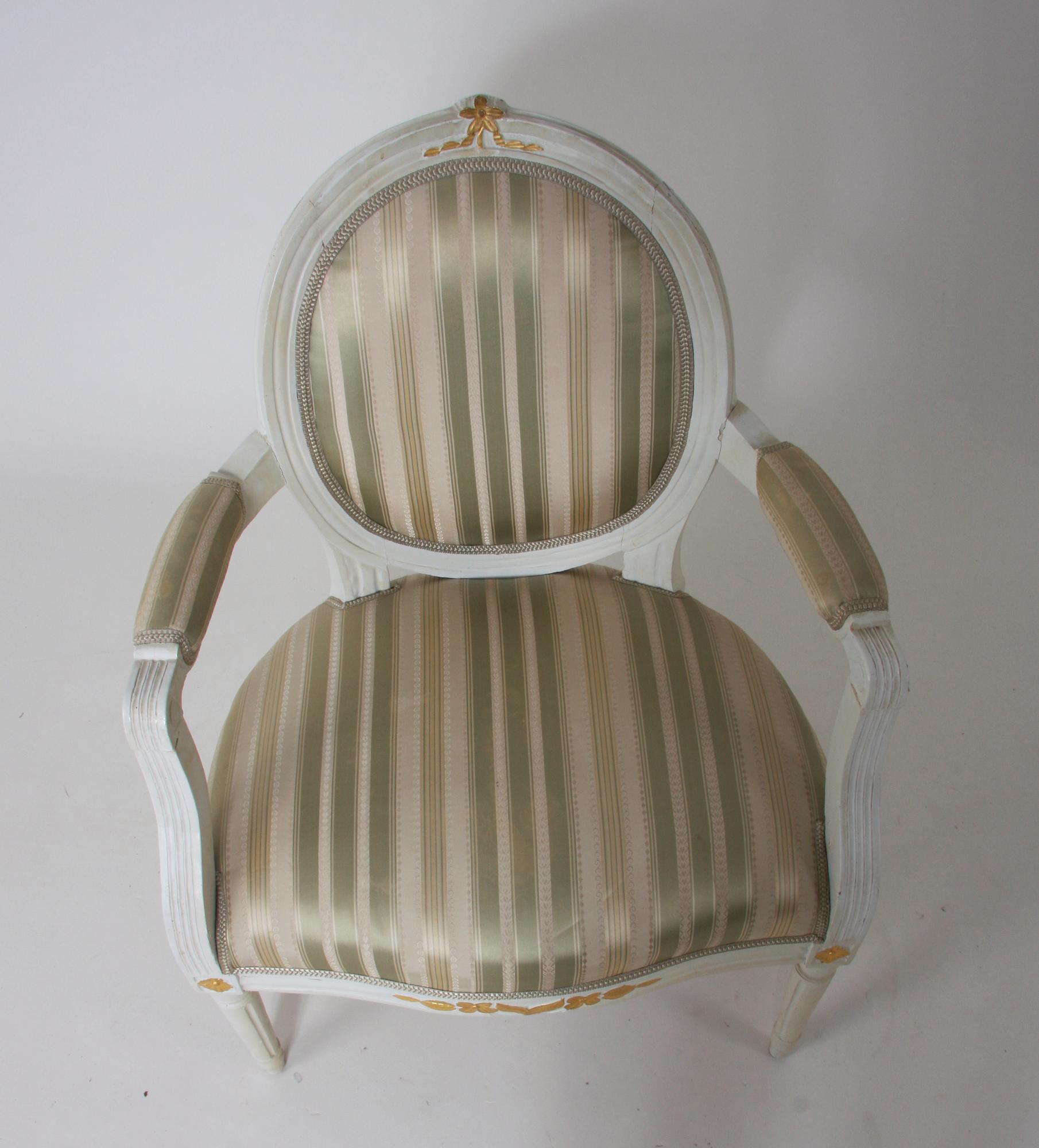 KARMSTOL, gustaviansk stil, 1800/1900-tal.