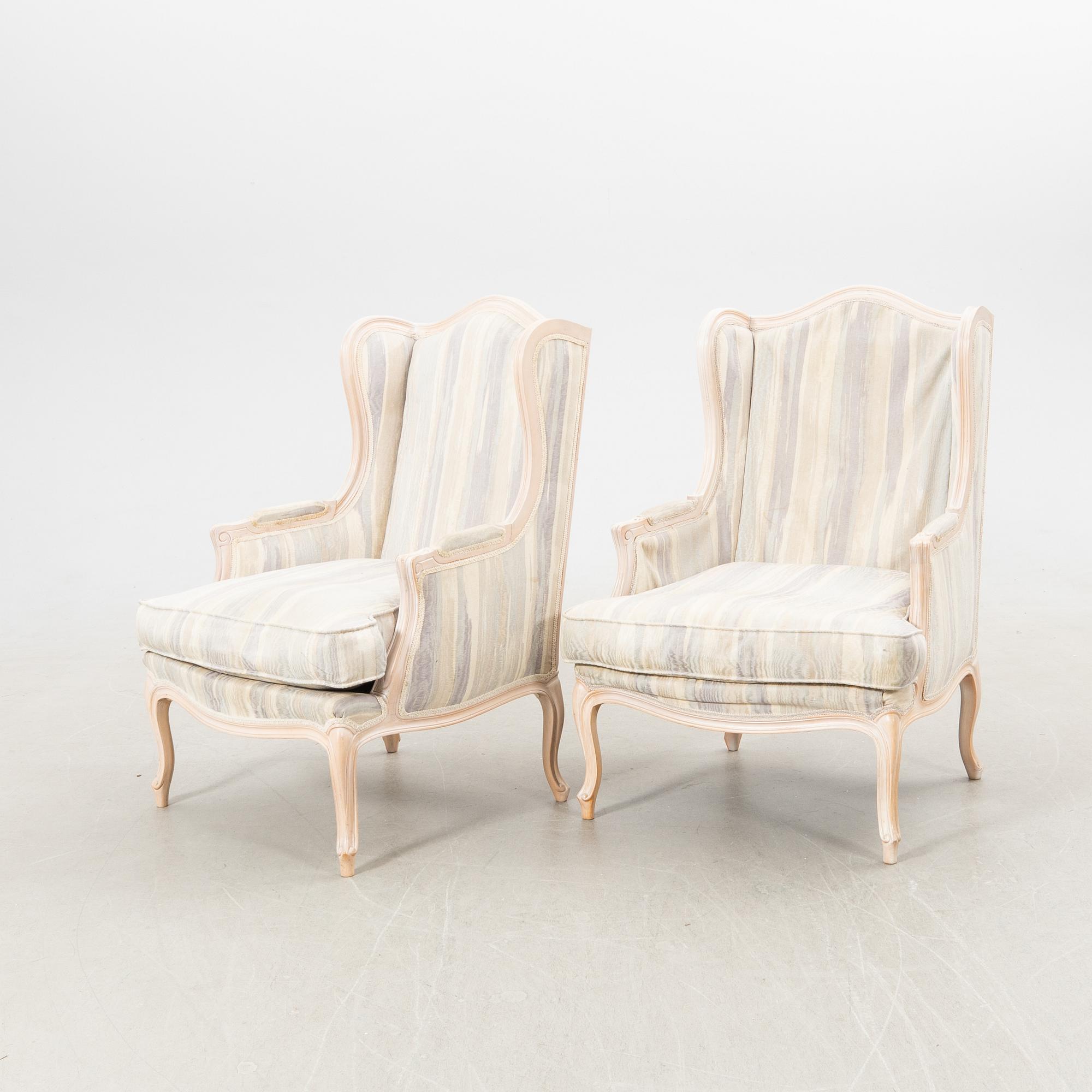 Bergèrer ett par Rokoko-stil 1900-talets andra hälft.