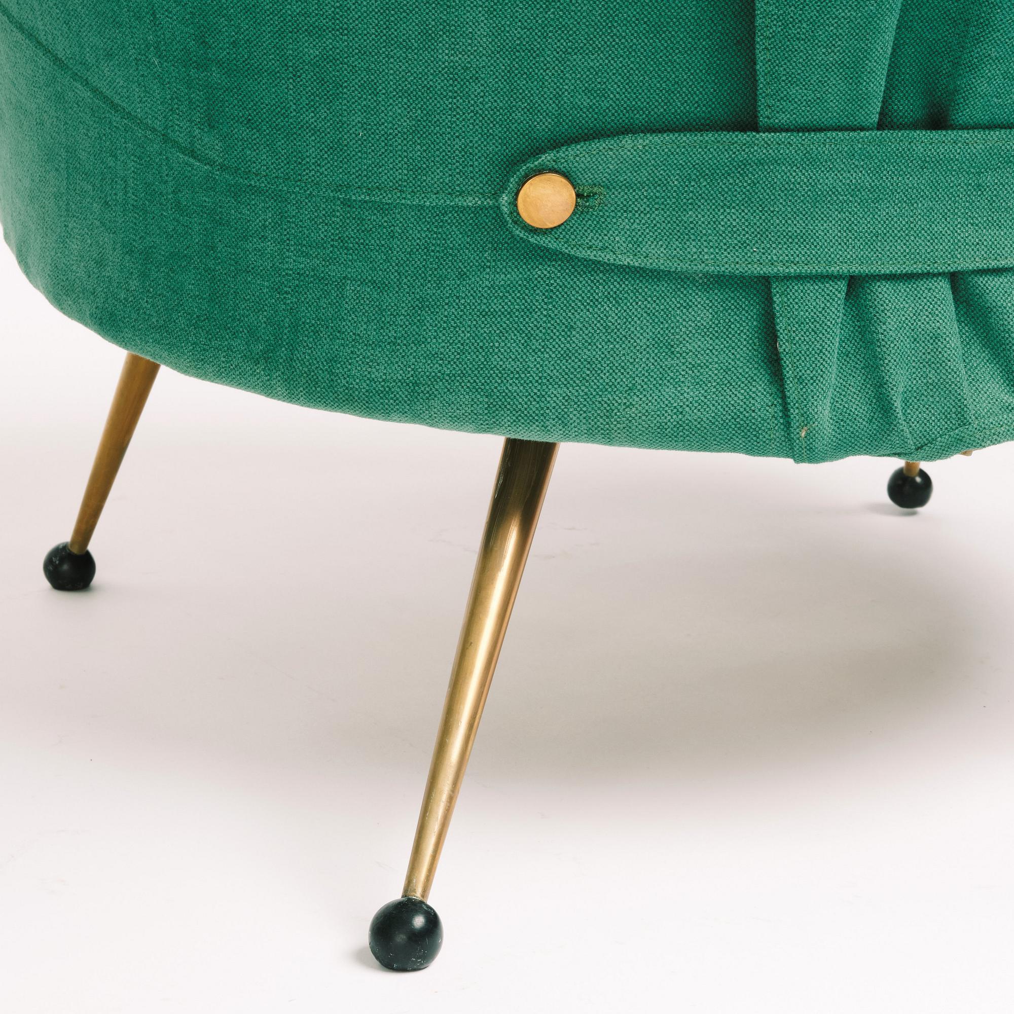 Marco Zanuso, a pair of easy chairs, "Martingala", Arflex, Italy 1950-60s.