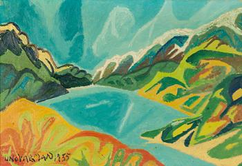 Uno Vallman, Mountain Landscape.