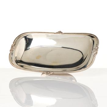 A bowl, 800/1000 silver, Vercelli, Italy, mid-20th Century.