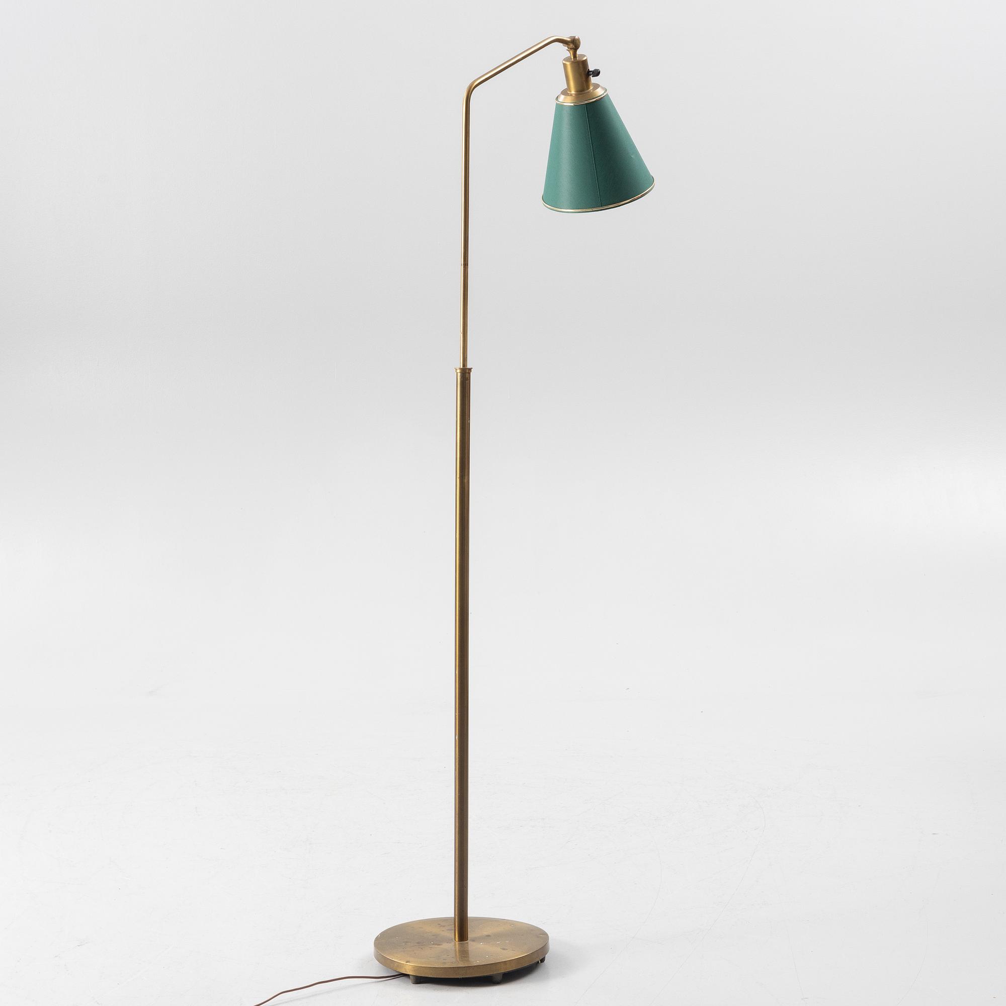 Harald Notini, a floor lamp model "15230", Arvid Böhlmarks Lampfabrik, Stockholm, 1940s.