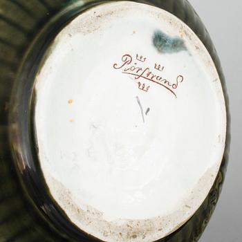 A majolica tea set of 6 pcs from Rörstrand, around the turn of the century 1900.