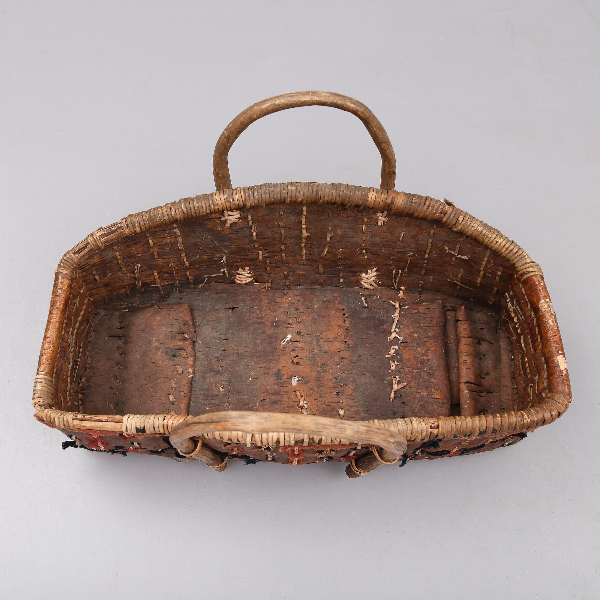 DOPKASS, allmoge. Sannolikt Dalarna, 1800-tal.