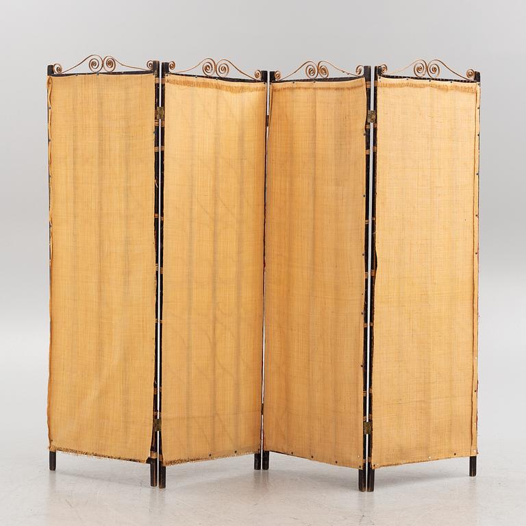 Folding screen, early 20th century.