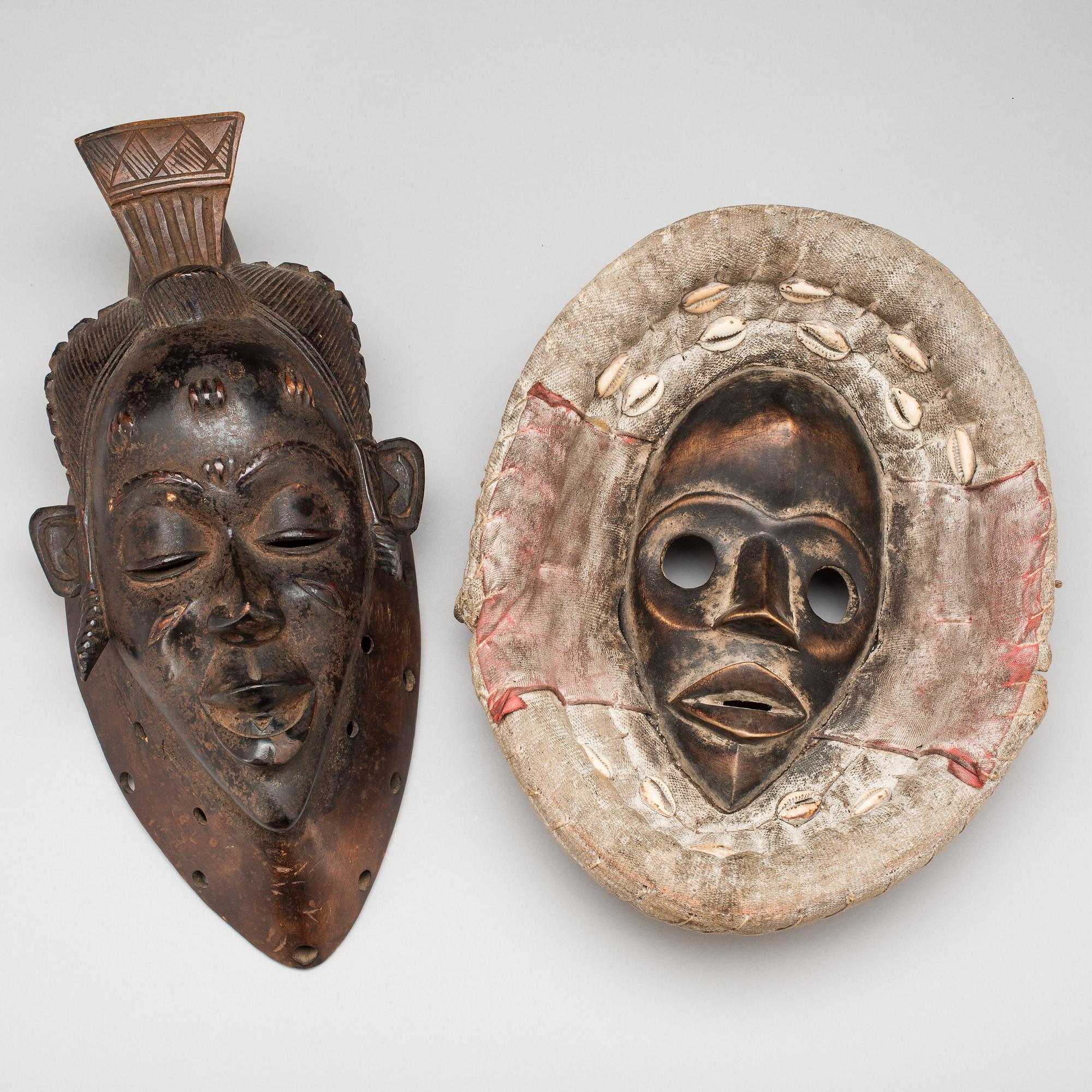 MASKER, 2 st, Dan, 1900-tal.