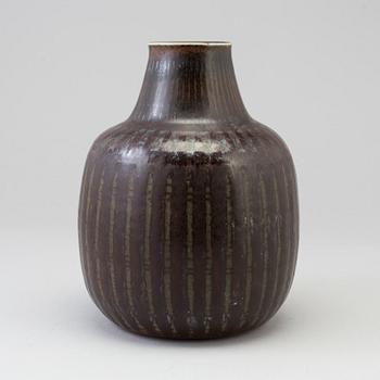 a stoneware vase by Carl-Harry Stålhane, Rörstrands Ateljé, 1960's.