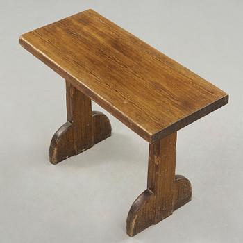 An Axel Einar Hjorth 'Sandhamn' stained and lacquered pine table, Nordiska Kompaniet, Sweden post 1931.