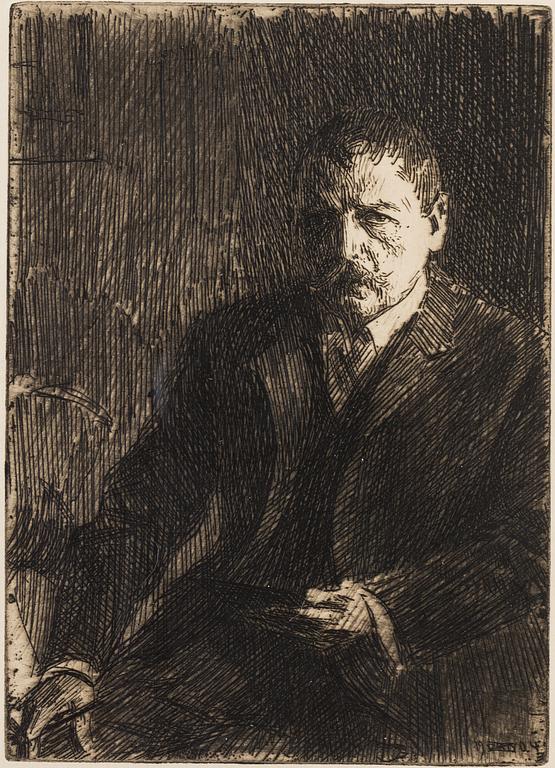ANDERS ZORN, Etsning, 1904, signerad med blyerts.