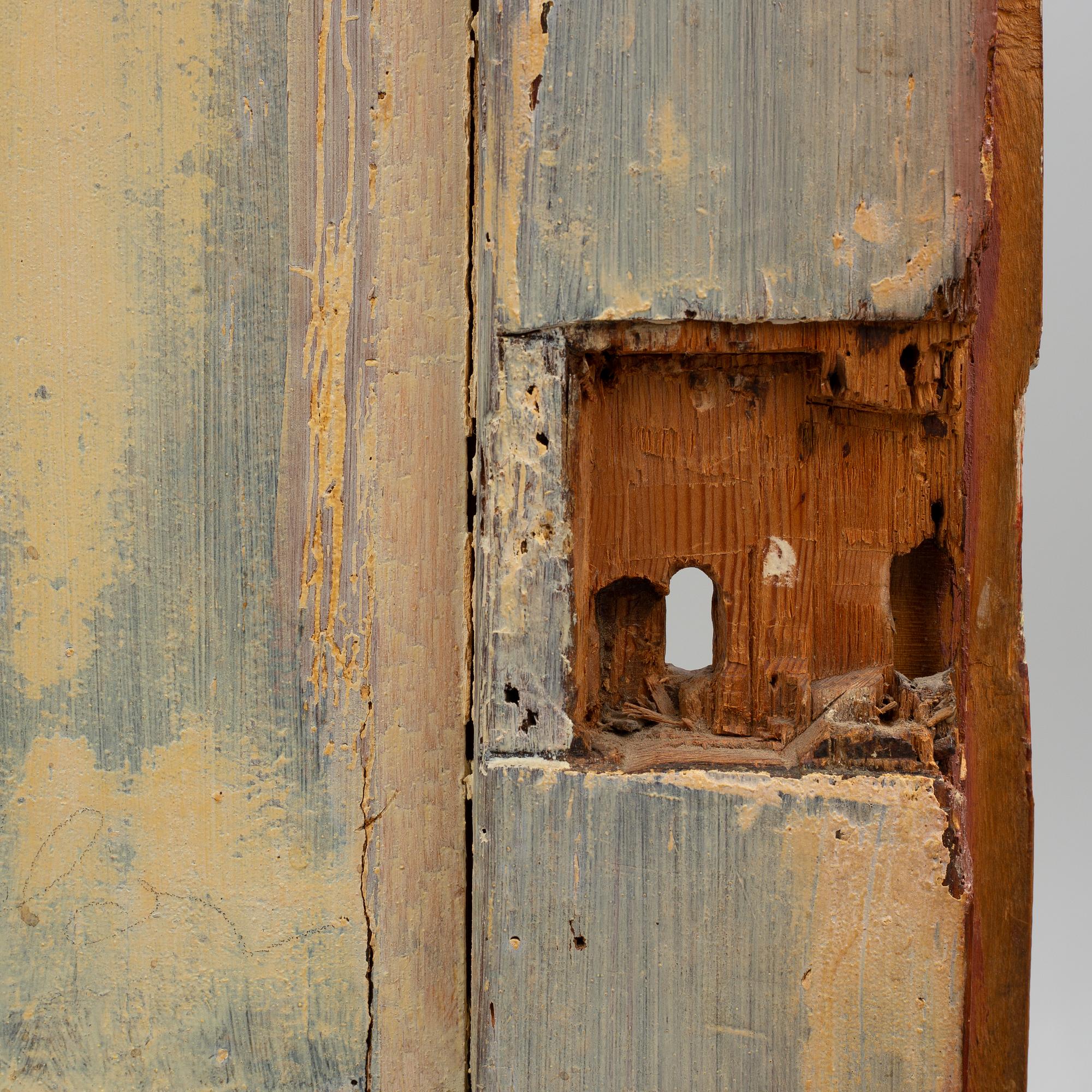 A cabinet, probably Johannes Fundberg, Dalsland, first half of the 19th Century.