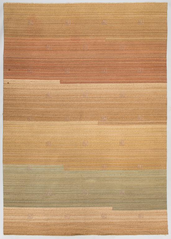 Hårgarnsmatta, troligen Greta Skogster-Lehtinen 1930-tal. Ca 308 x 215 cm.
