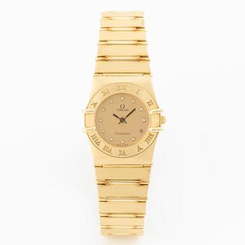 Omega, Constellation, “Diamond Dial”, wristwatch, 22.5 mm.