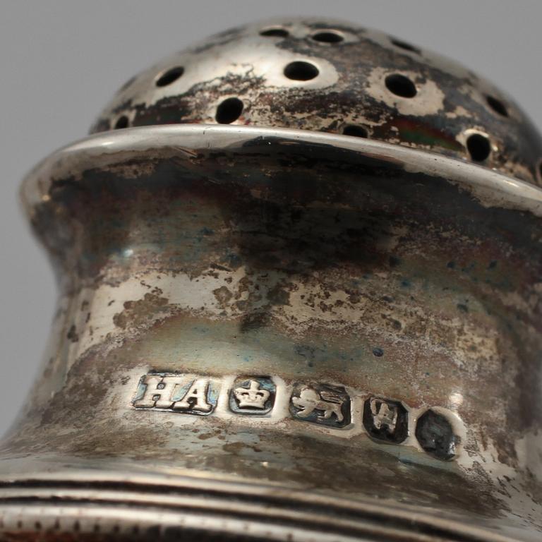 PARTI SILVER, 6 delar, mestadels Sverige, 1800/1900-tal. Total vikt 750 g.