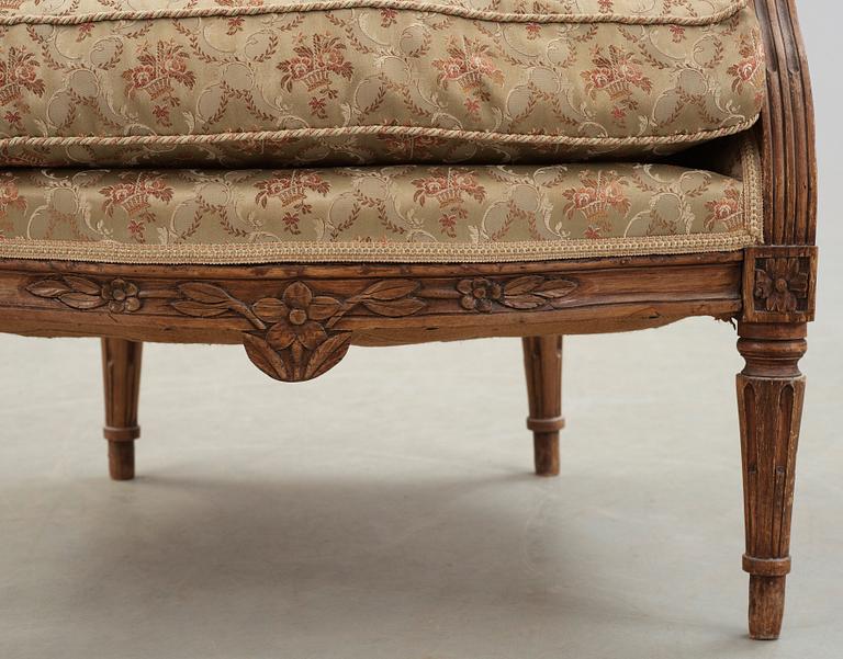 A Gustavian late 18th century bergere.