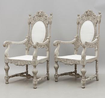 KARMSTOLAR, 1 par, 1800-talets andra hälft.