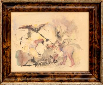 John Dobbs, mixed media technique, signed and dated -61.