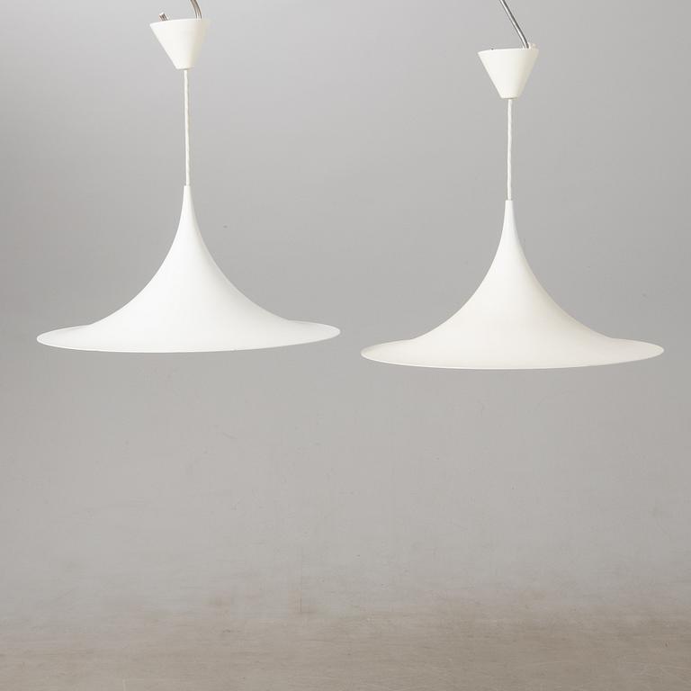 Claus Bonderup & Torsten Thorup, pendant lamps, 1 pair, "Semipendel", Fog & Mørup, Denmark.
