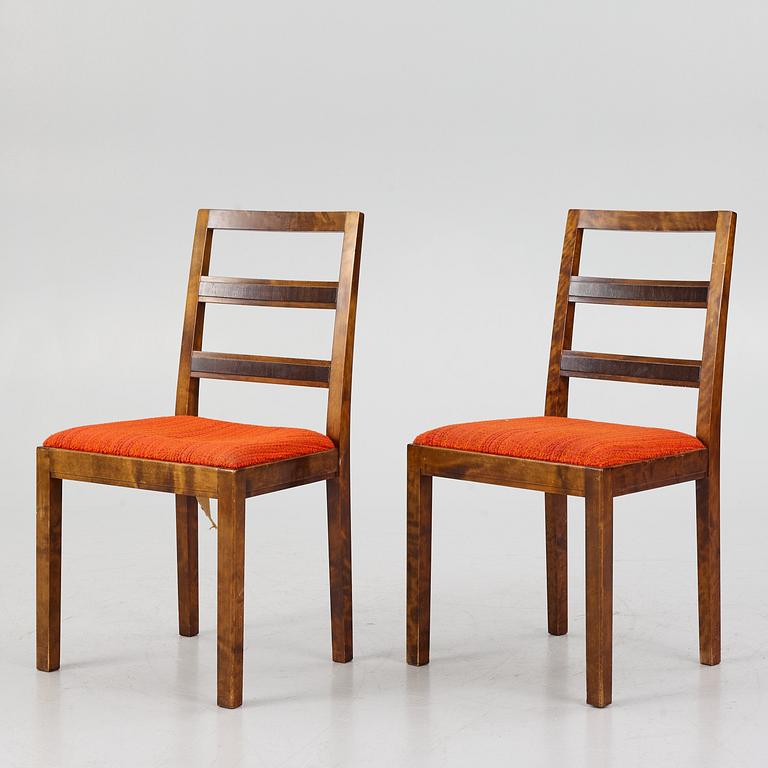 Stolar, ett par, "Bengt", Nils Öfverman, Nordiska Kompaniet, 1920-tal.