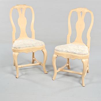 STOLAR, ett par, rokoko, 1700-tal.
