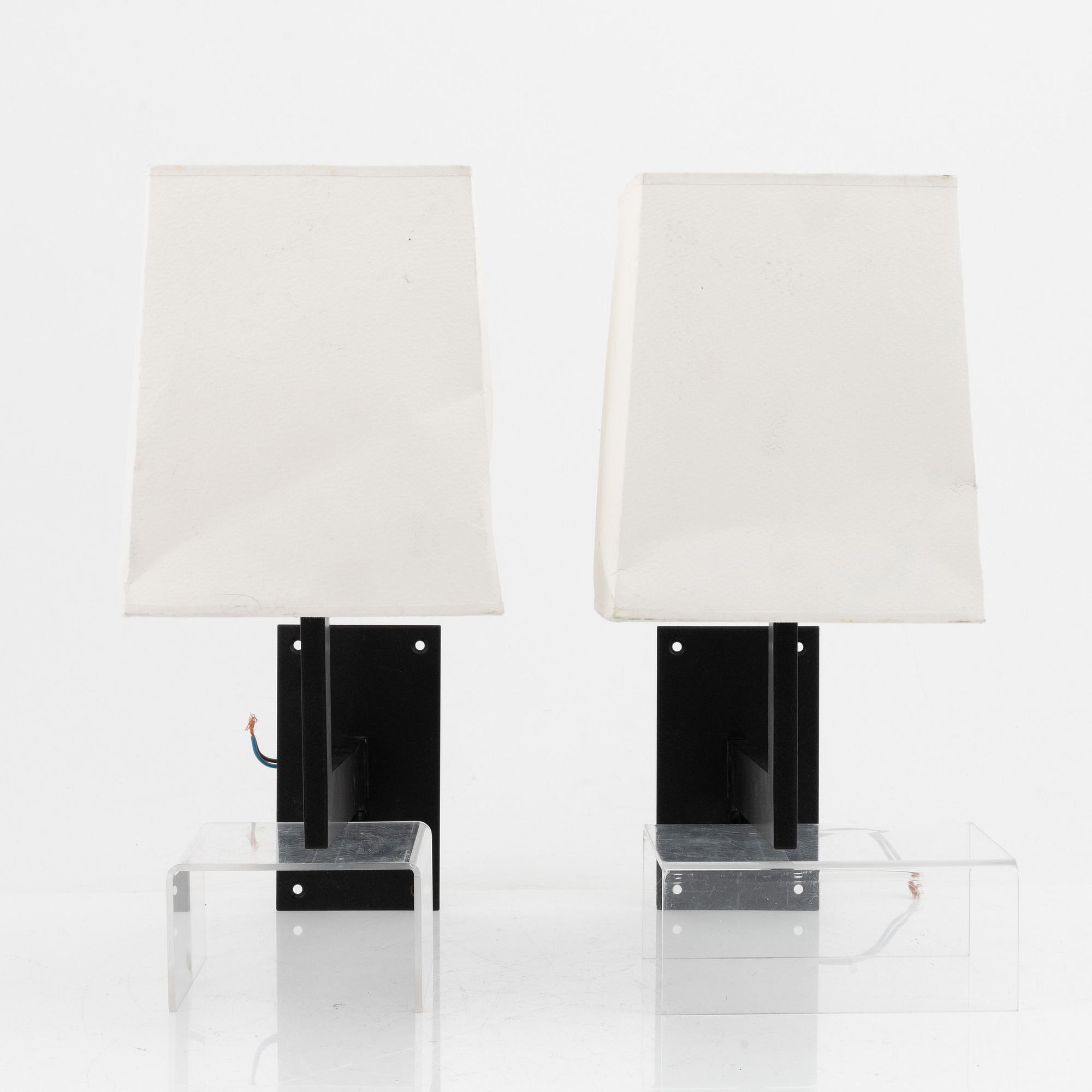 Stéphane Davidts, a group of 4+2 wall lights, Davidts Ligtning, 21st Century.
