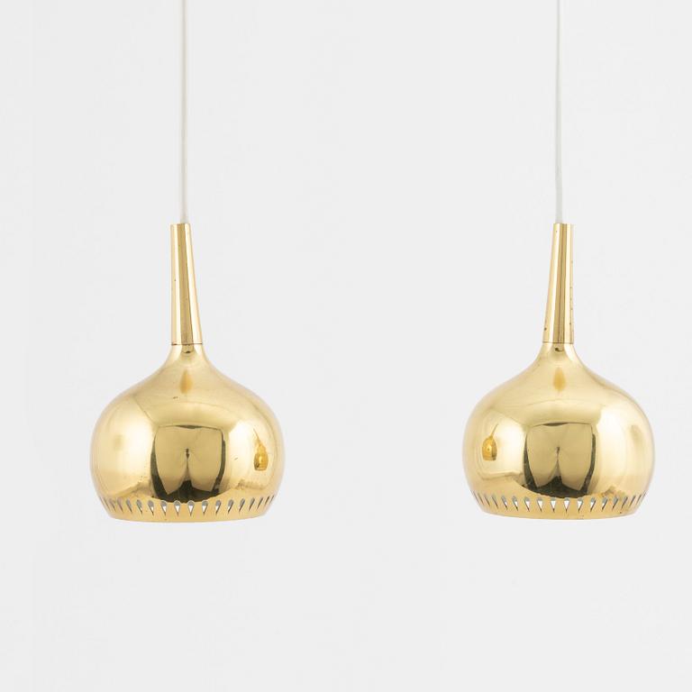 Hans-Agne Jakobsson, a pair of pendant lights, Markaryd, Sweden, second half of the 20th century.