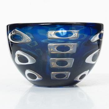 Ingeborg Lundin, An Ariel bowl, Orrefors, 1977.