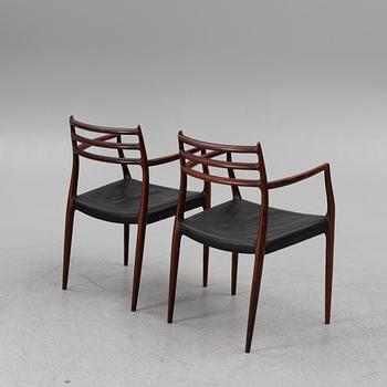 Niels Otto Møller, a nine-piece dining suite, JL Møller, Denmark, 1965.